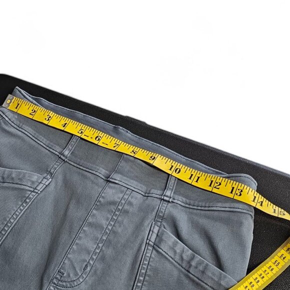 SPANX Womens Stretch Twill Straight Leg Pants, Hazy Blue Gray, Slim, Size Medium - Picture 7 of 9